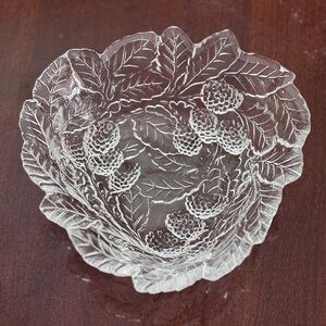 Vintage Indiana Glass Bowl Loganberry Pattern Bon Bon 1920s